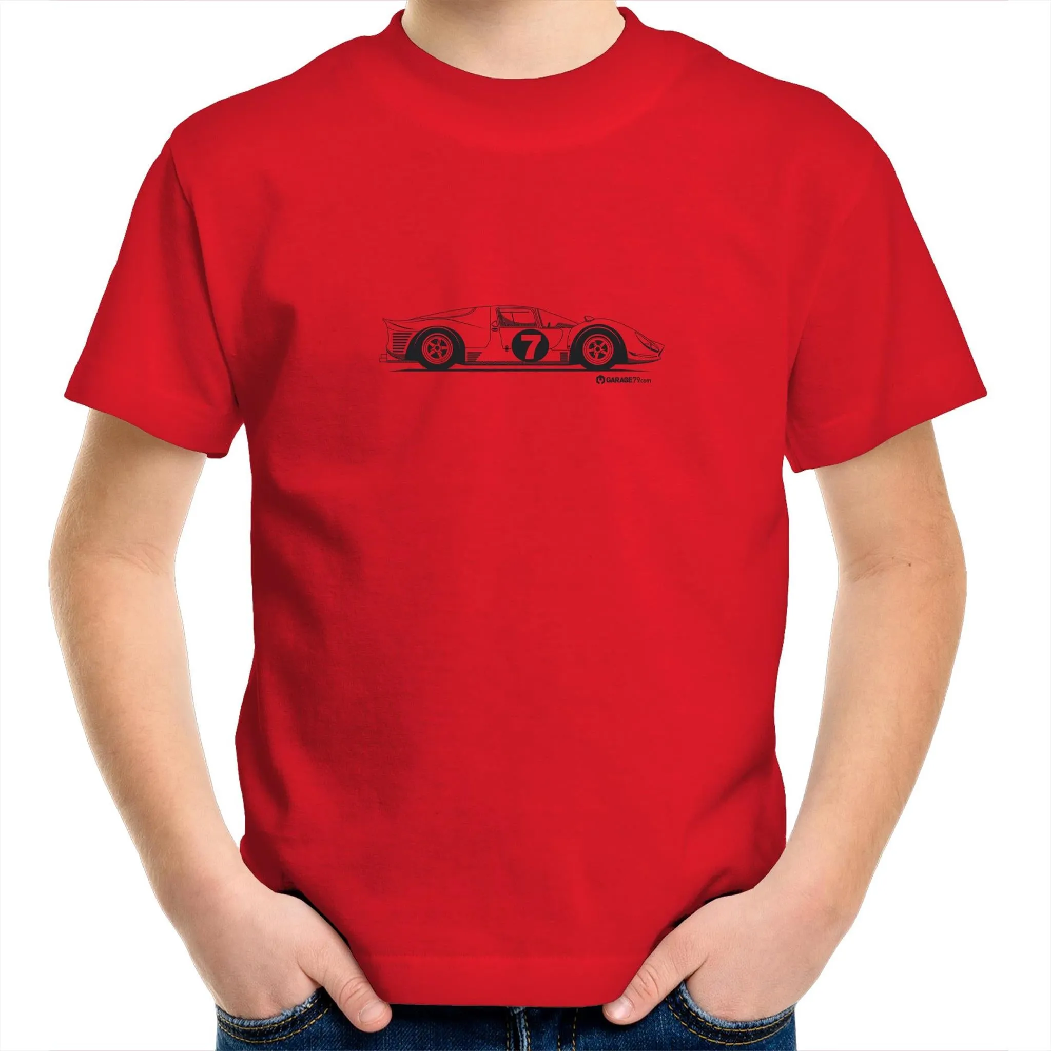 1966 Ferrari 330 P3/4 Kids Youth Crew T-Shirt