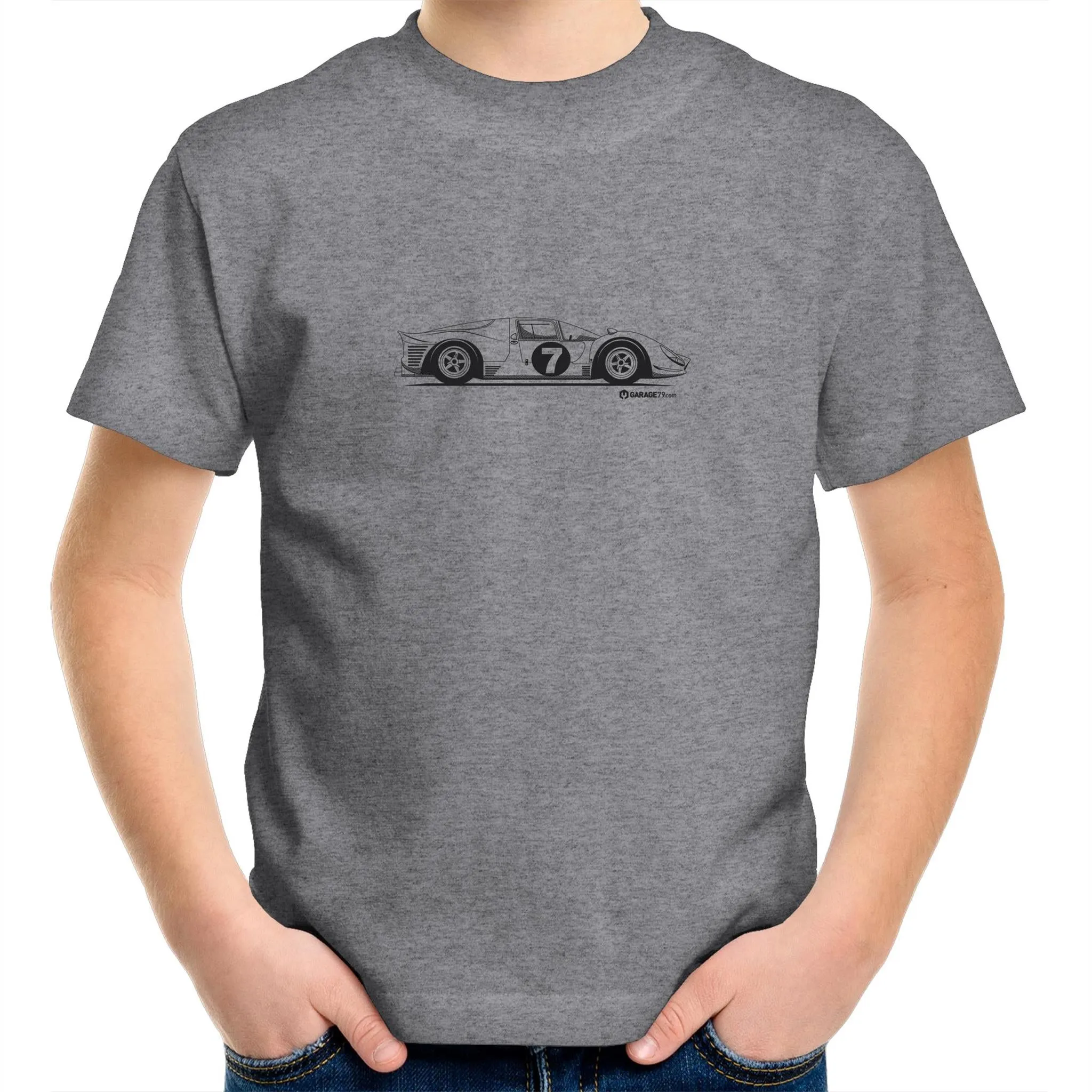 1966 Ferrari 330 P3/4 Kids Youth Crew T-Shirt