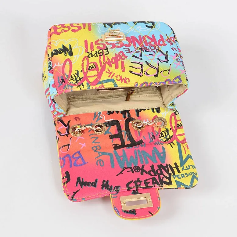 3AM Graffiti Clutch Purse