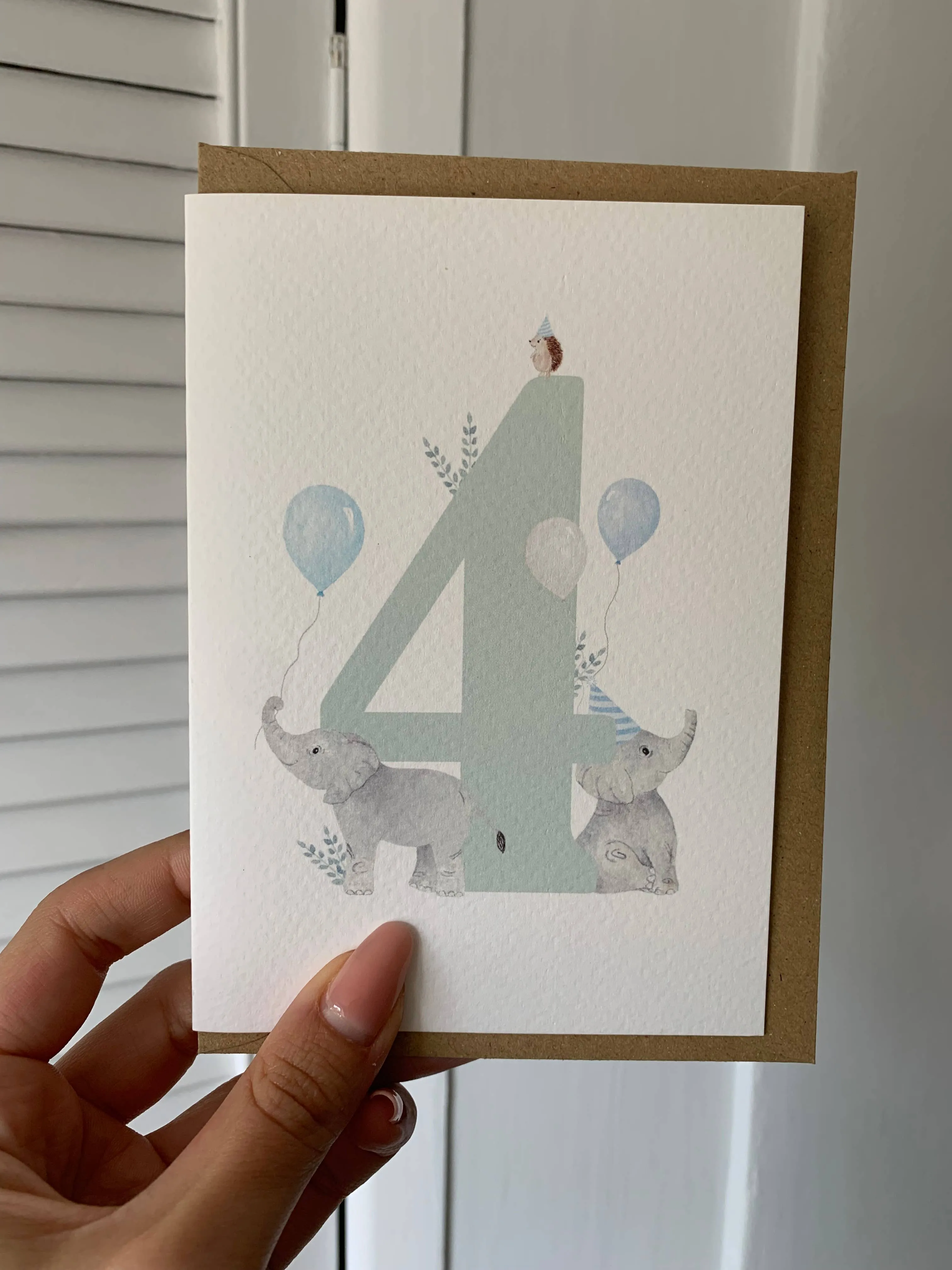 4th Birthday Card - Little Roglets