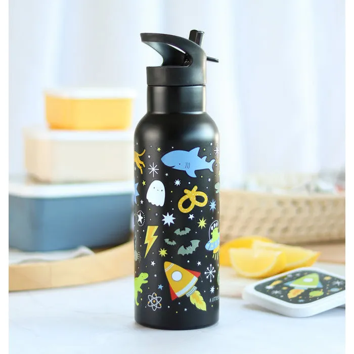 A Little Lovely Company XL Stainless Steel Drink Bottle: Galaxy