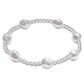 Admire Sterling 3mm Bead Bracelet - Pearl