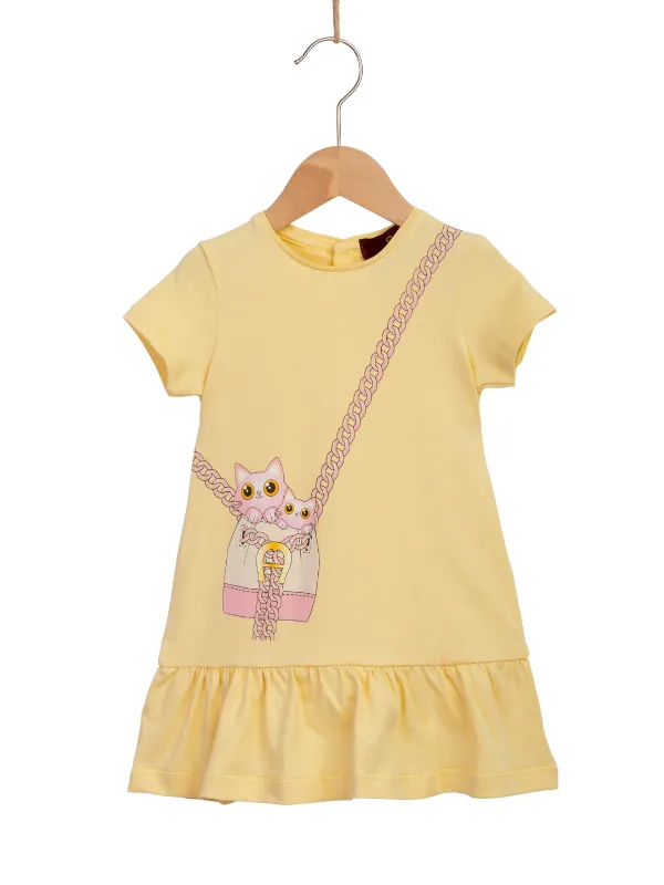 Aigner Dress Sling Kitty Mustard