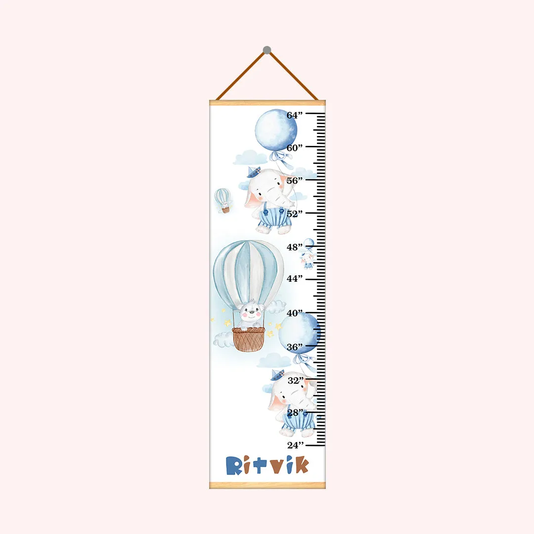 Air Balloon theme Kids Growth scale