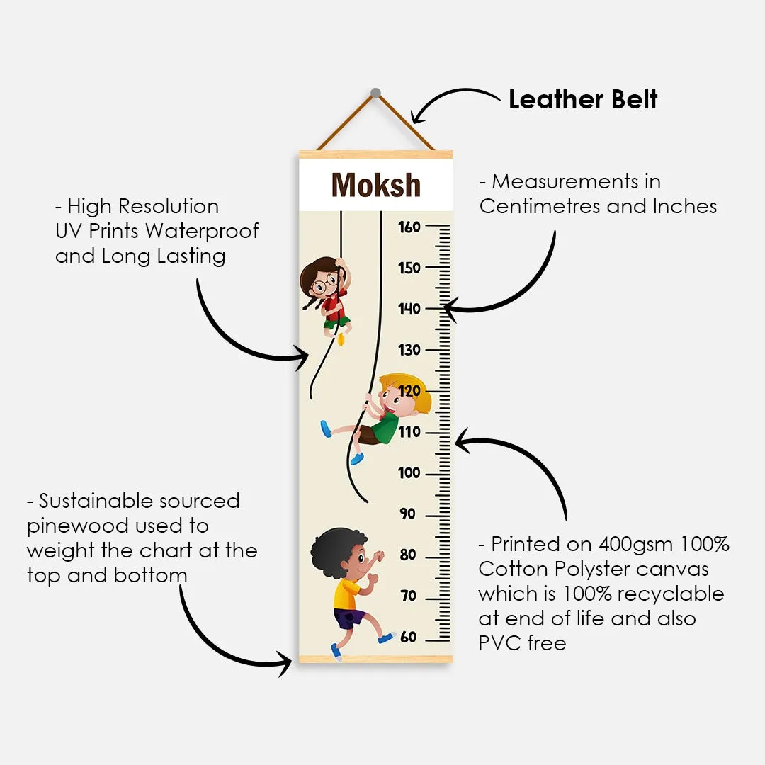 Air Balloon theme Kids Growth scale