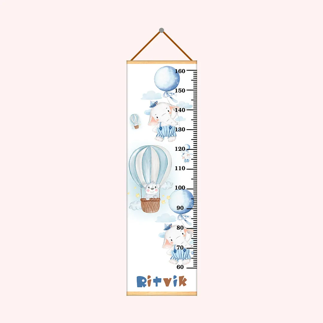 Air Balloon theme Kids Growth scale