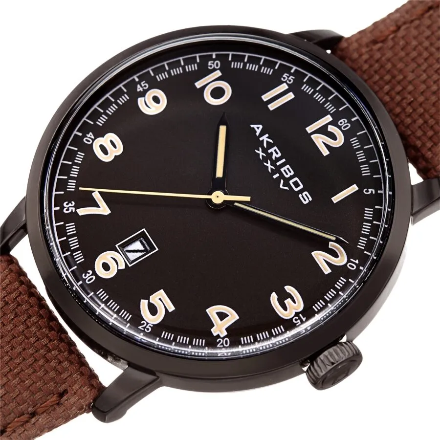 Akribos Xxiv Quartz Brown Dial Men's Watch AK1025BKBR