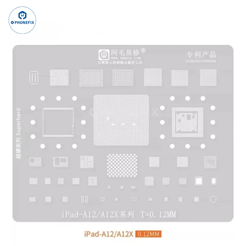 Amaoe Reballing Stencil For iPad Series CPU Nand Chips Soldering