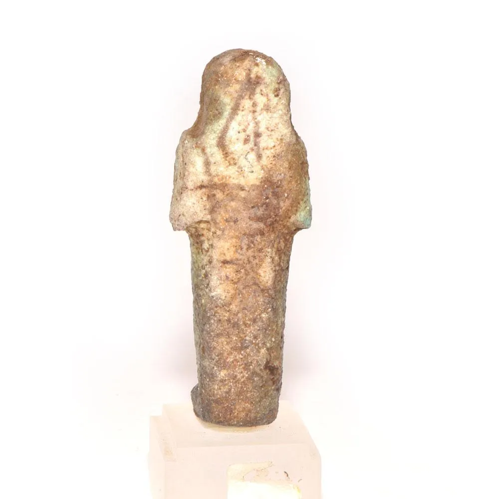 An Egyptian Blue Glazed Faience Shabti, Third Intermediate Period, ca. 1069-945 BCE