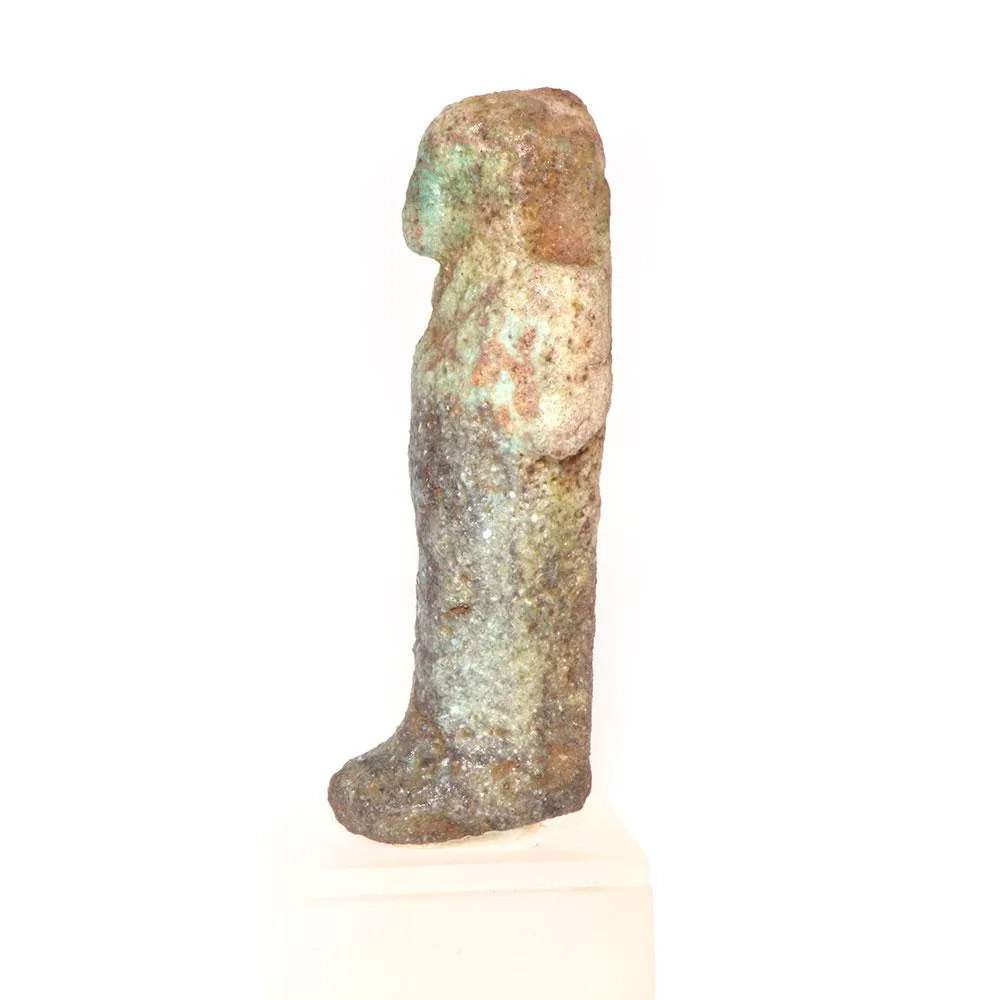 An Egyptian Blue Glazed Faience Shabti, Third Intermediate Period, ca. 1069-945 BCE