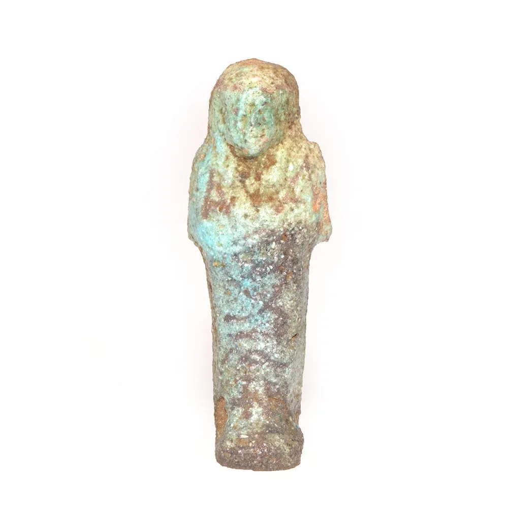 An Egyptian Blue Glazed Faience Shabti, Third Intermediate Period, ca. 1069-945 BCE