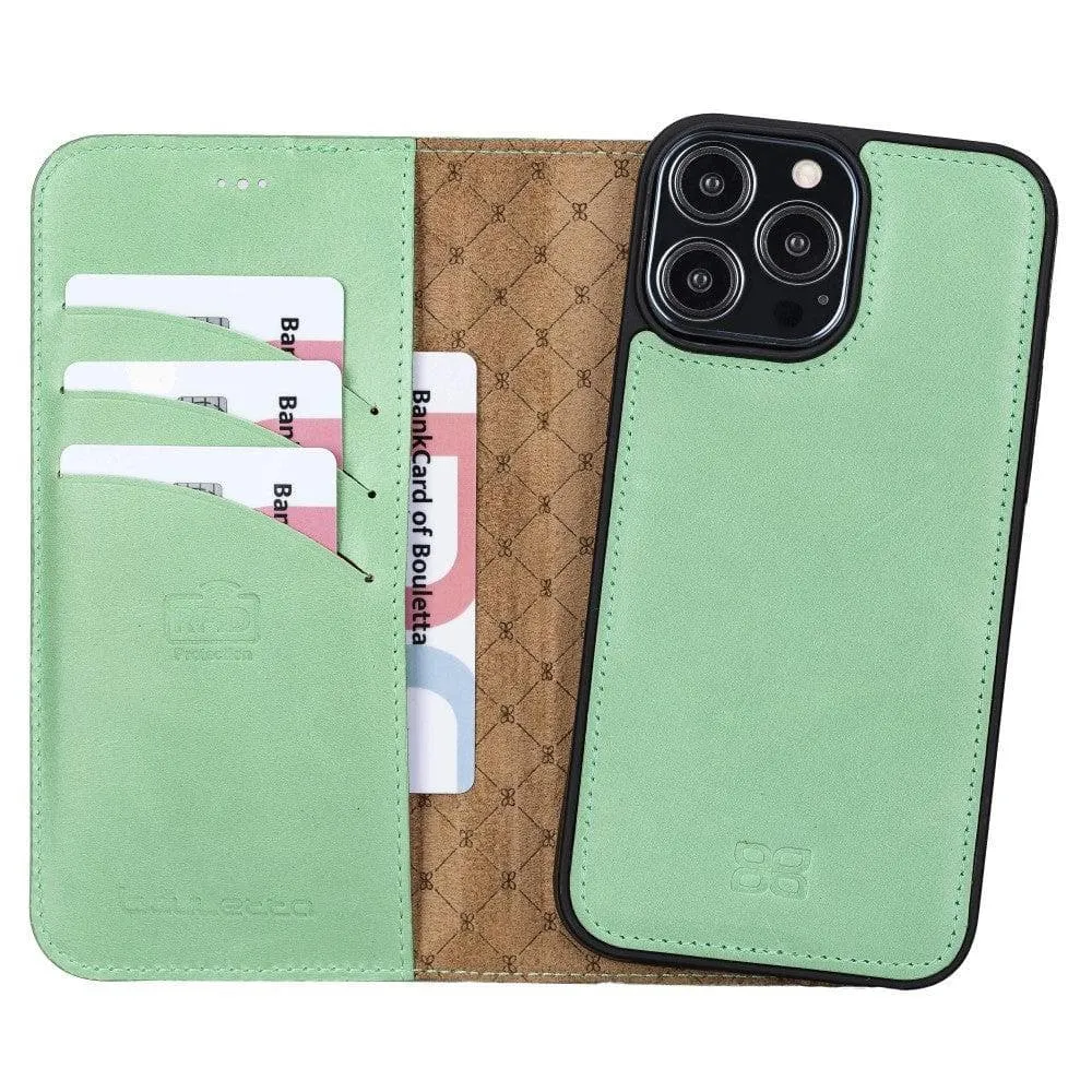 Apple iPhone 13 Series Colorful Detachable Leather Wallet Case - MW