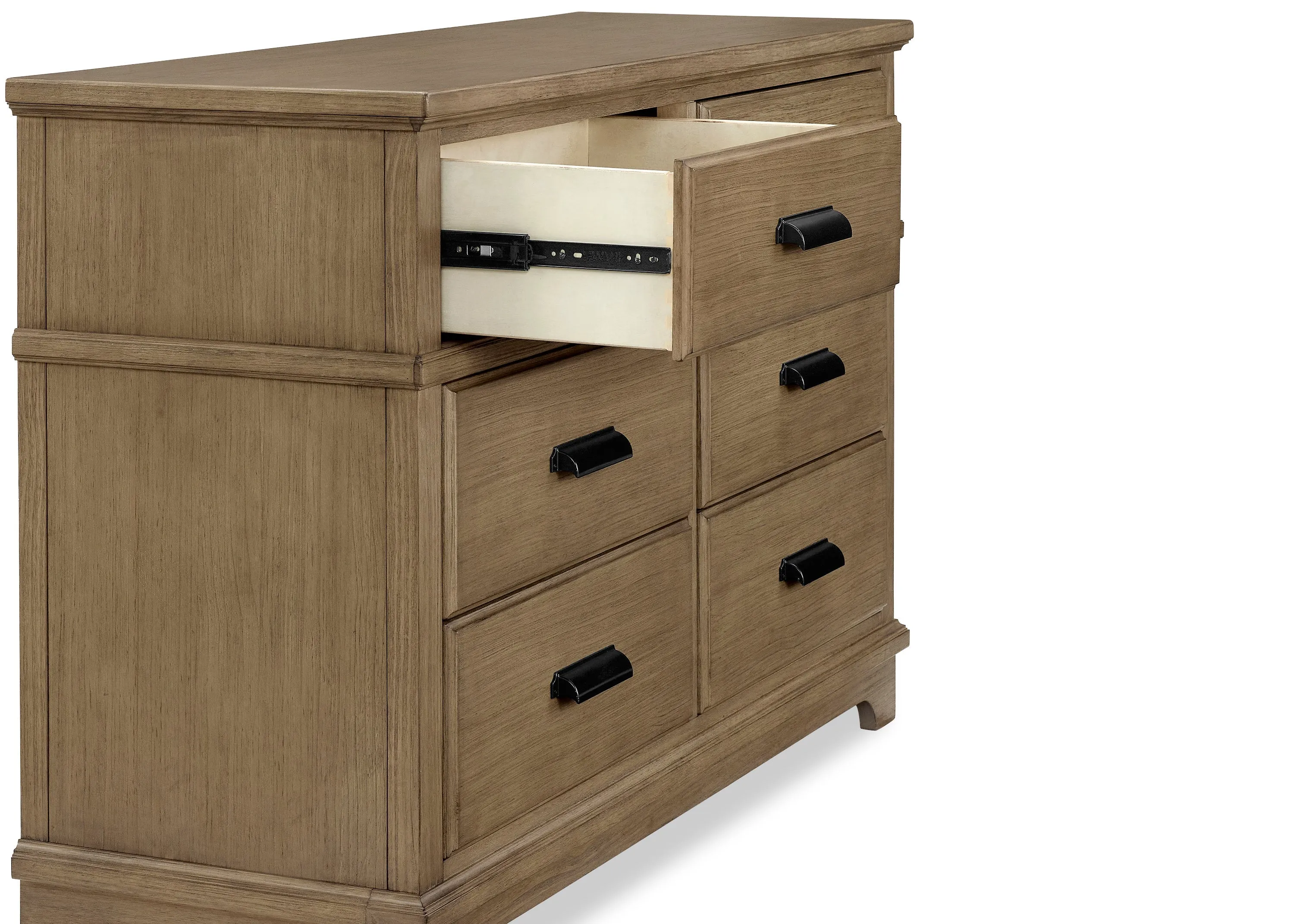 Asher 6 Drawer Dresser with Changing Top and Interlocking Drawers