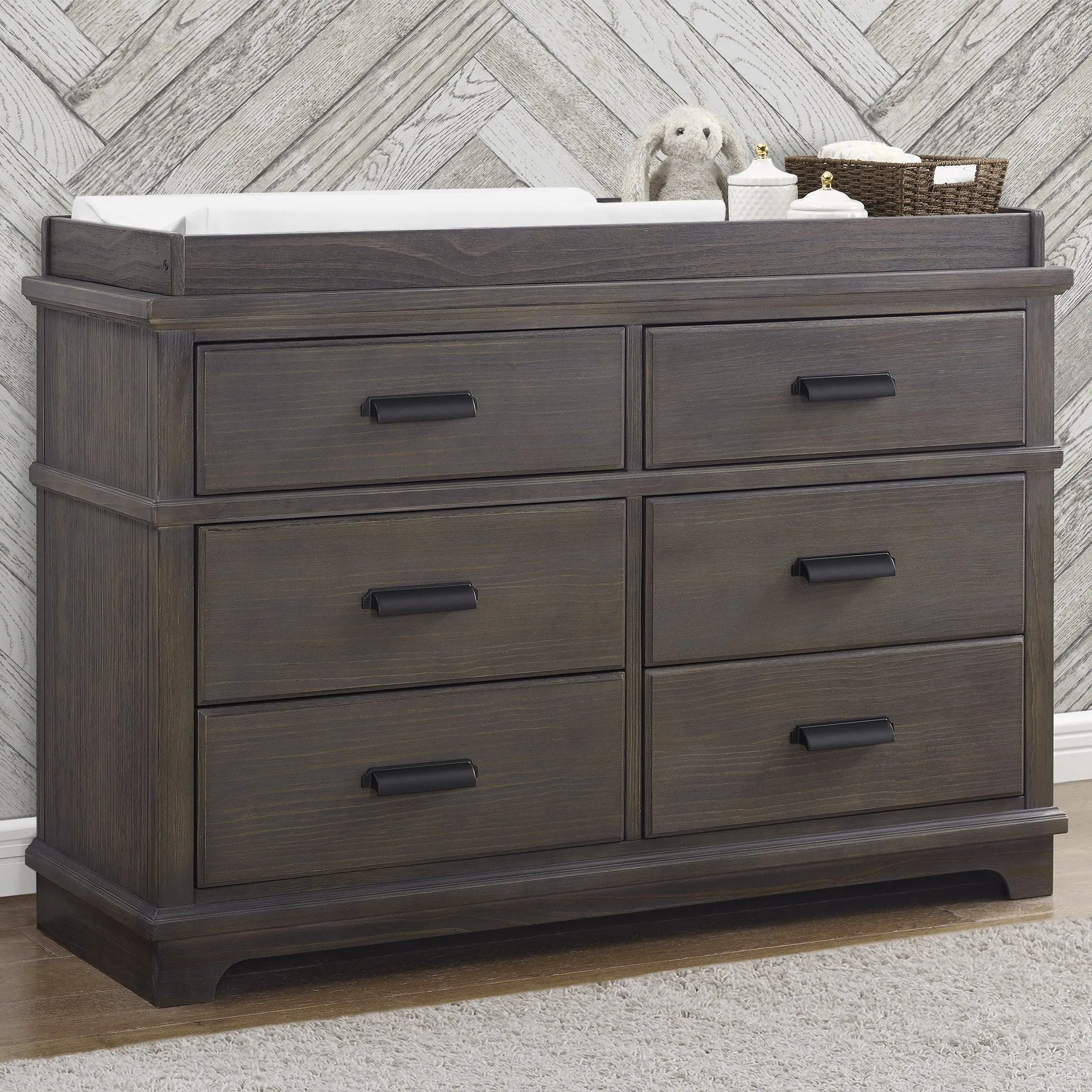 Asher 6 Drawer Dresser with Changing Top