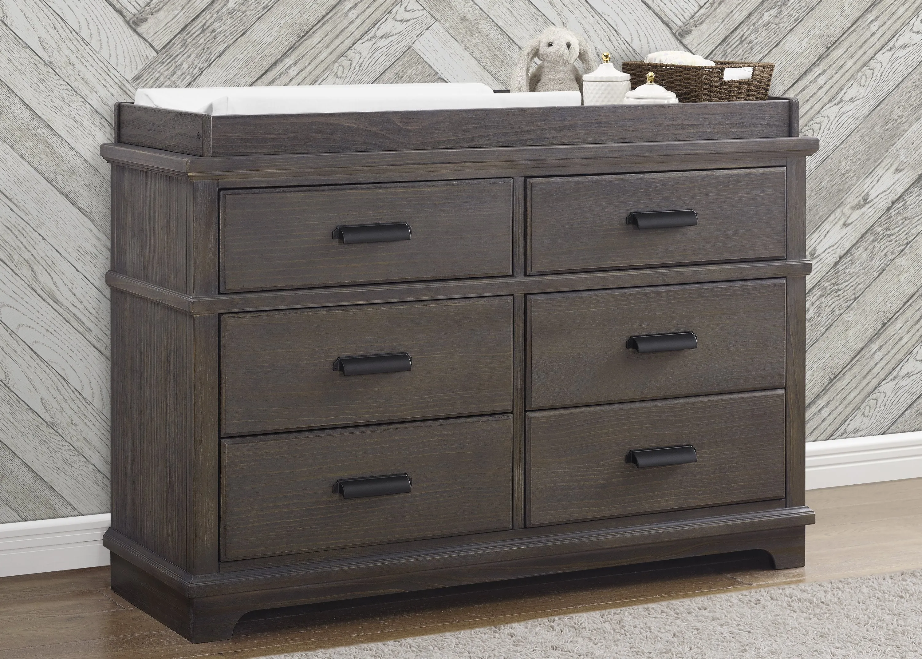 Asher 6 Drawer Dresser with Changing Top