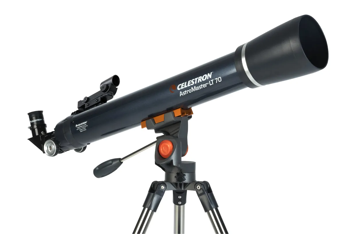 AstroMaster LT 70AZ Telescope with Smartphone Adapter and Bluetooth Remote