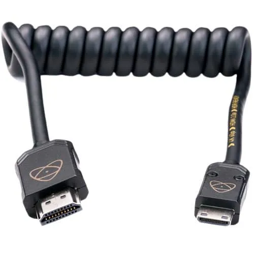 Atomos AtomFLEX HDMI (Type-A) Male to Mini-HDMI (Type-C) Male Coiled Cable (12 to 24")