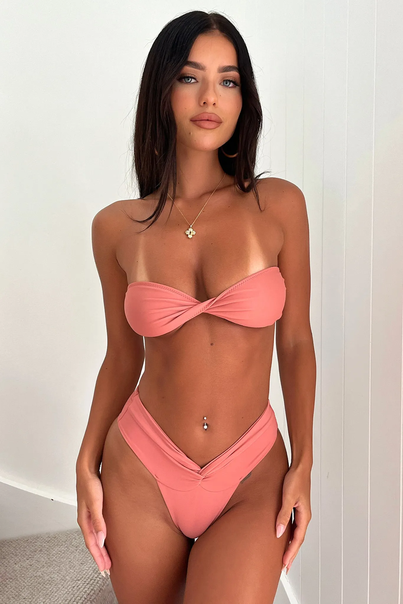 Aurora Bikini Top - Blush