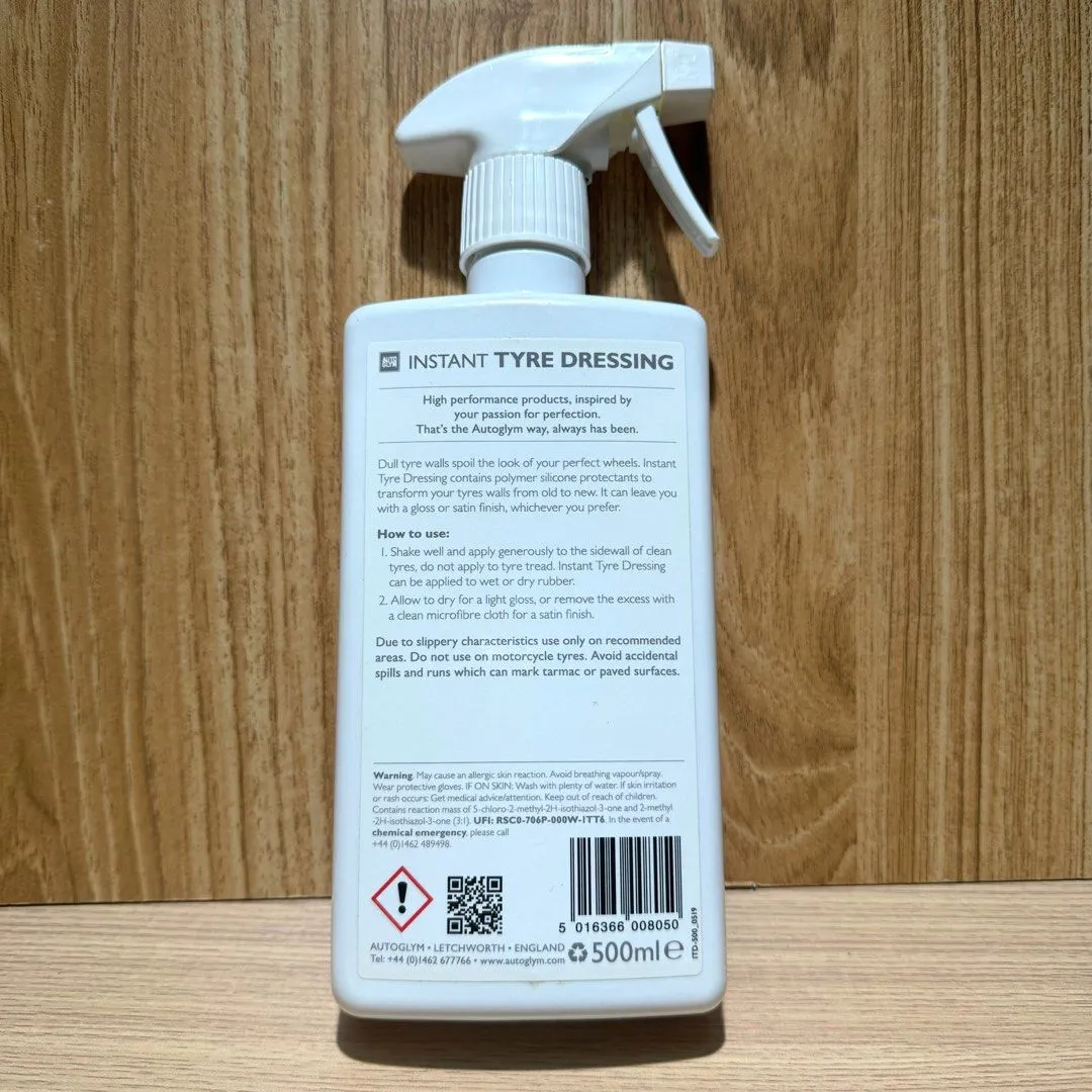 Autoglym Instant Tyre Dressing, 500ml