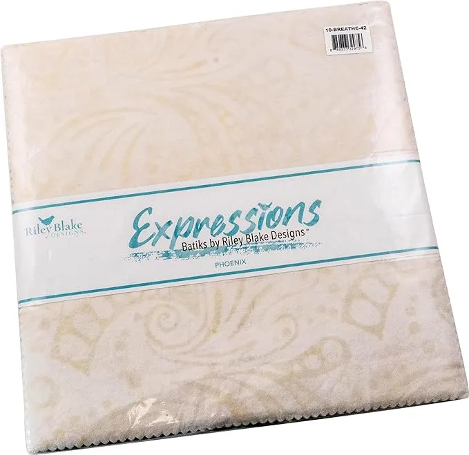 Batiks Expressions Breathe 10" Stacker Layer Cake Riley Blake