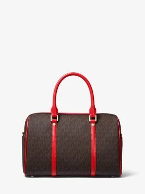 Bedford Travel Medium Logo Stripe Satchel