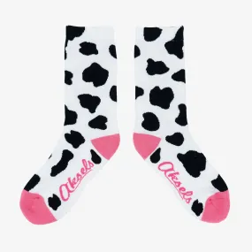 Big Kids Cow Crew Socks