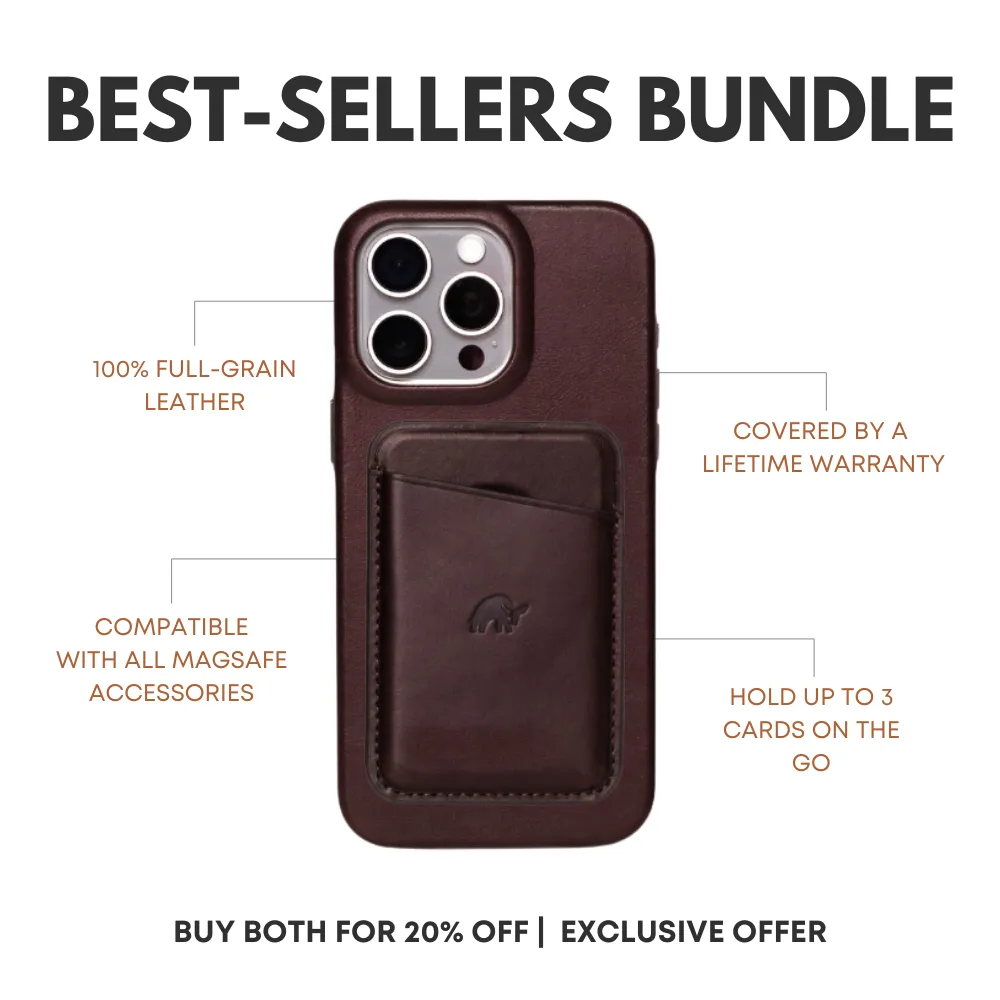 BOGO 50% OFF Minimalist iPhone Case & Wallet - Bourbon