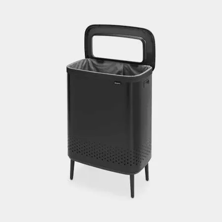 Brabantia 2 x 45L  Bo Laundry Bin Hi - Matt Black | 200564