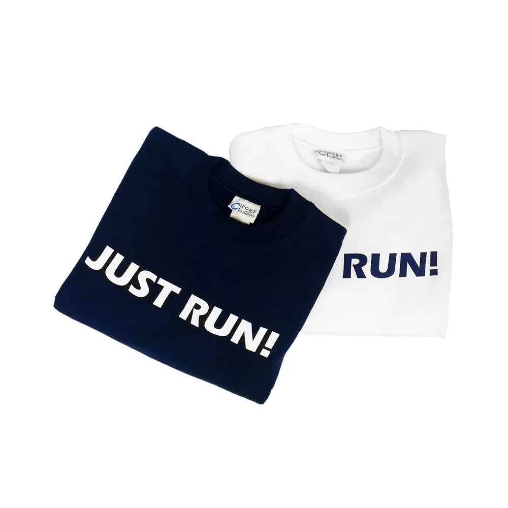 BSIM Youth Crew Sweatshirt -Just Run!