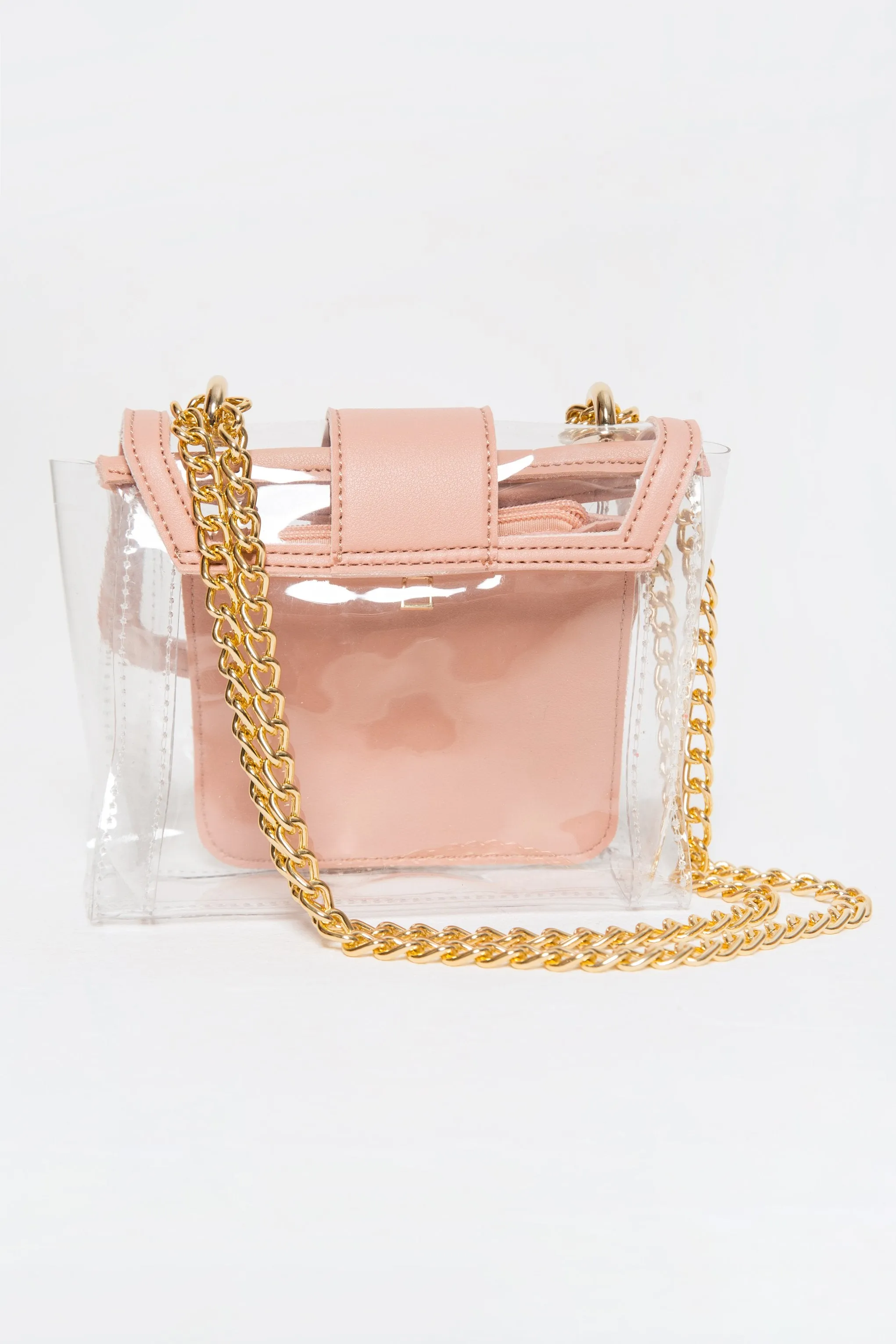 Cantaloupe Peach Trim Transparent Bag