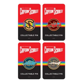 Captain Scarlet Enamel Pin Set