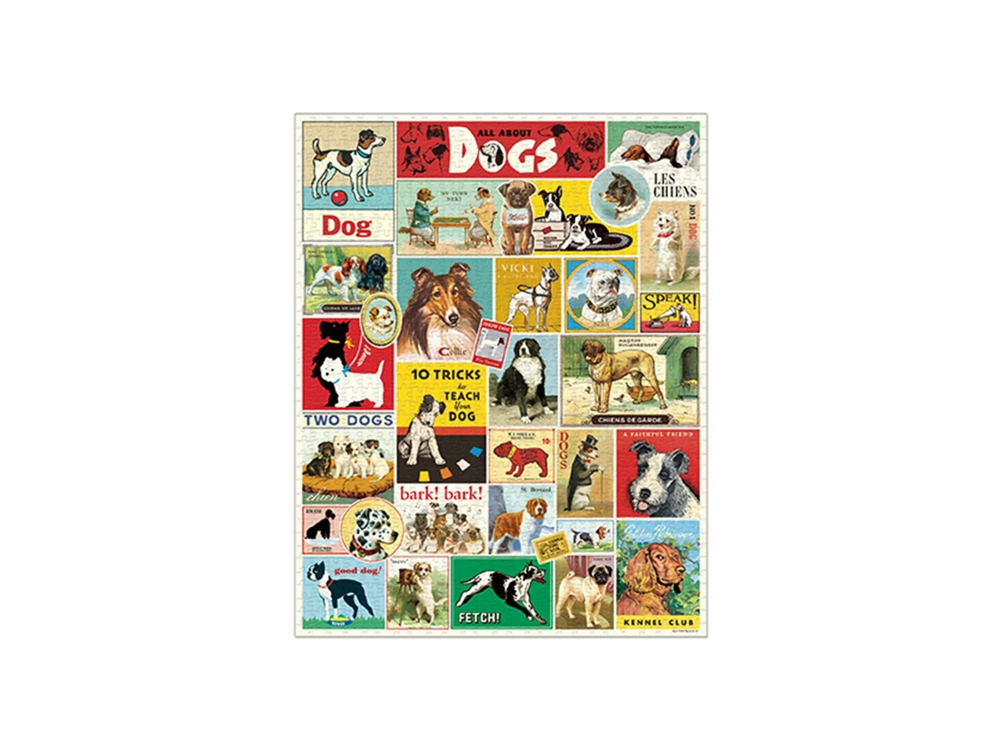 Cavallini & Co Vintage Dogs 1000 piece puzzle