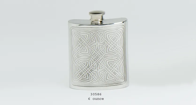 Celtic Panel Flask (6 oz)