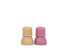 Cherub Baby Silicone Food Pouch Soft Spouts - Dusty Rose