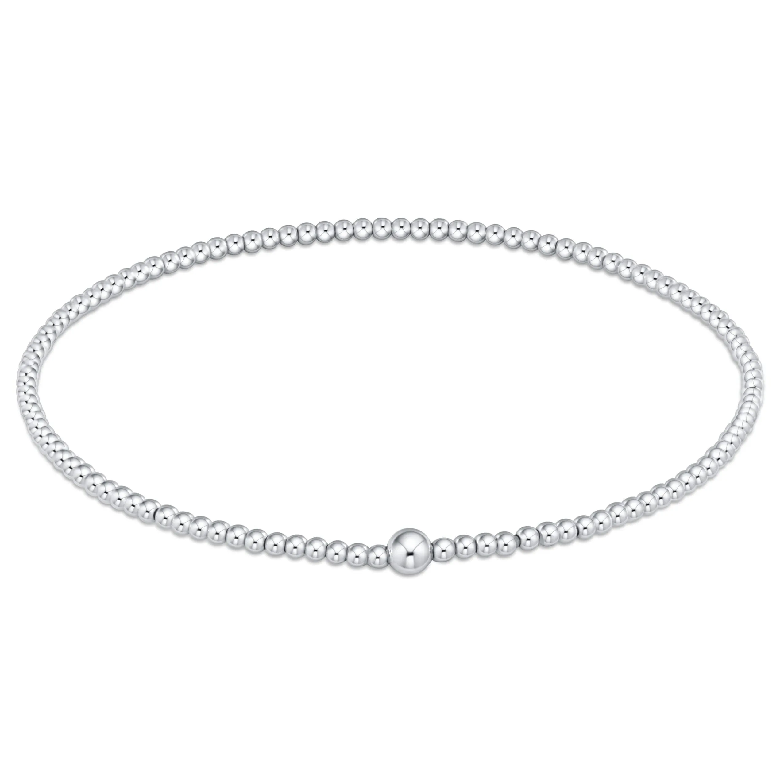 Classic Sterling 2mm Bead Bangle