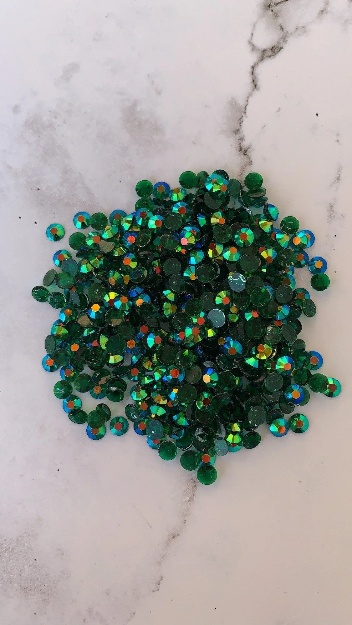 CLEAR EMERALD clear ab 5mm 4mm rhinestones beads