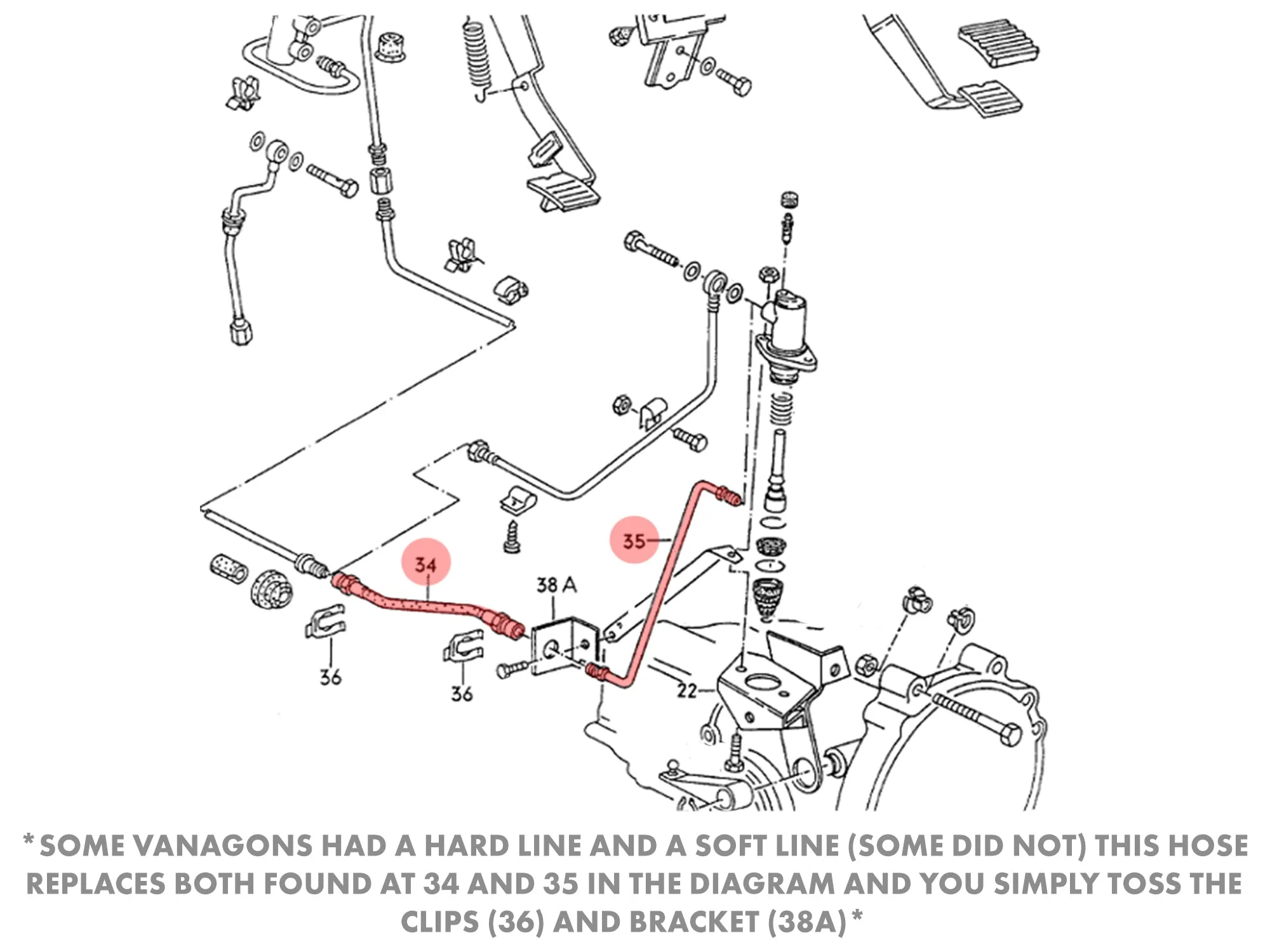 Clutch Slave Cylinder Hose [2WD]