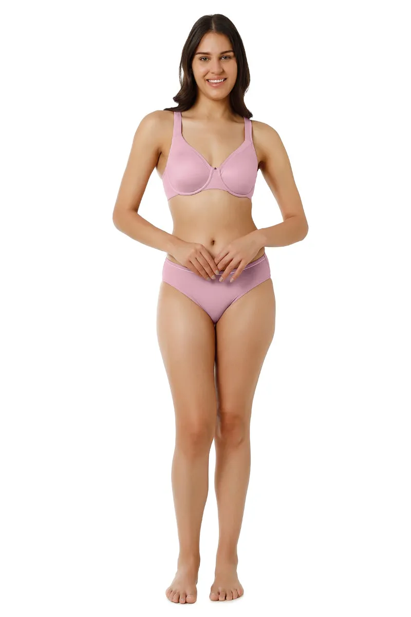 Contour Support Non-padded Wired Bra - Pink Nectar