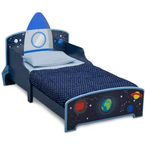 DAFIFY Kids Wooden Bed Space Adventures Rocket Ship