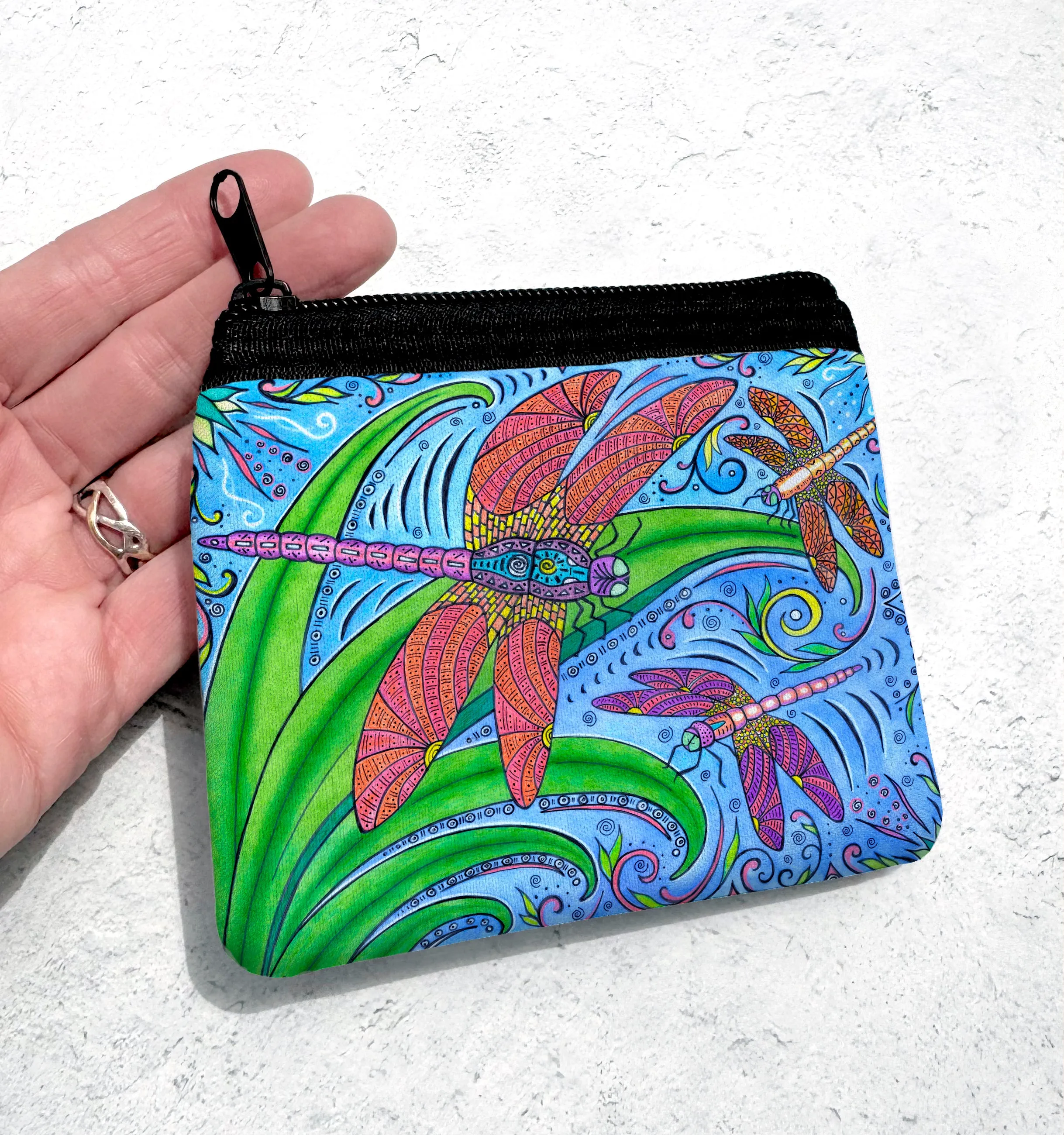 Dancing Dragonflies Coin Bag