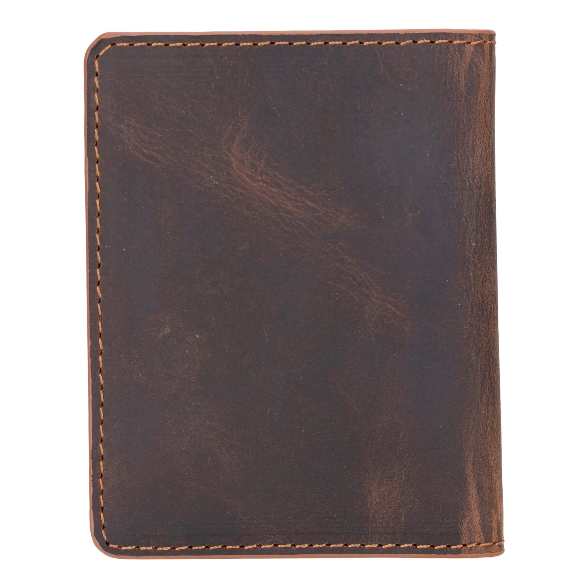 Dean Card Wallet, Distressed Coffee