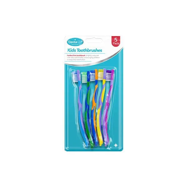 Denta Glo Kids Toothbrushes 5 Pack