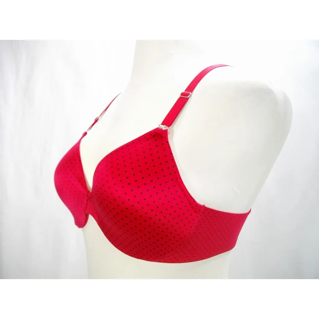 DISCONTINUED Maidenform 7176 Pure Genius Underwire Bra 36B Red with Black Dots