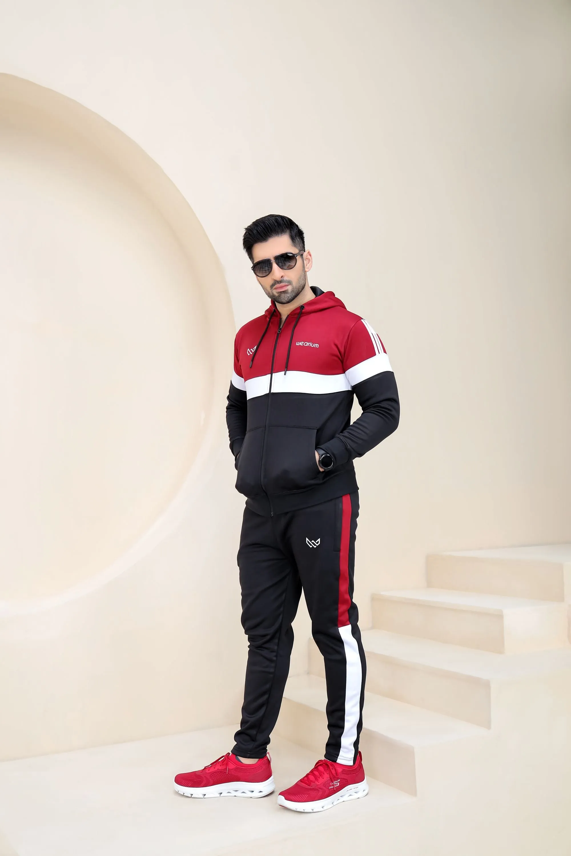 Dynamic Fusion Winter - Red/Black (Tracksuit)