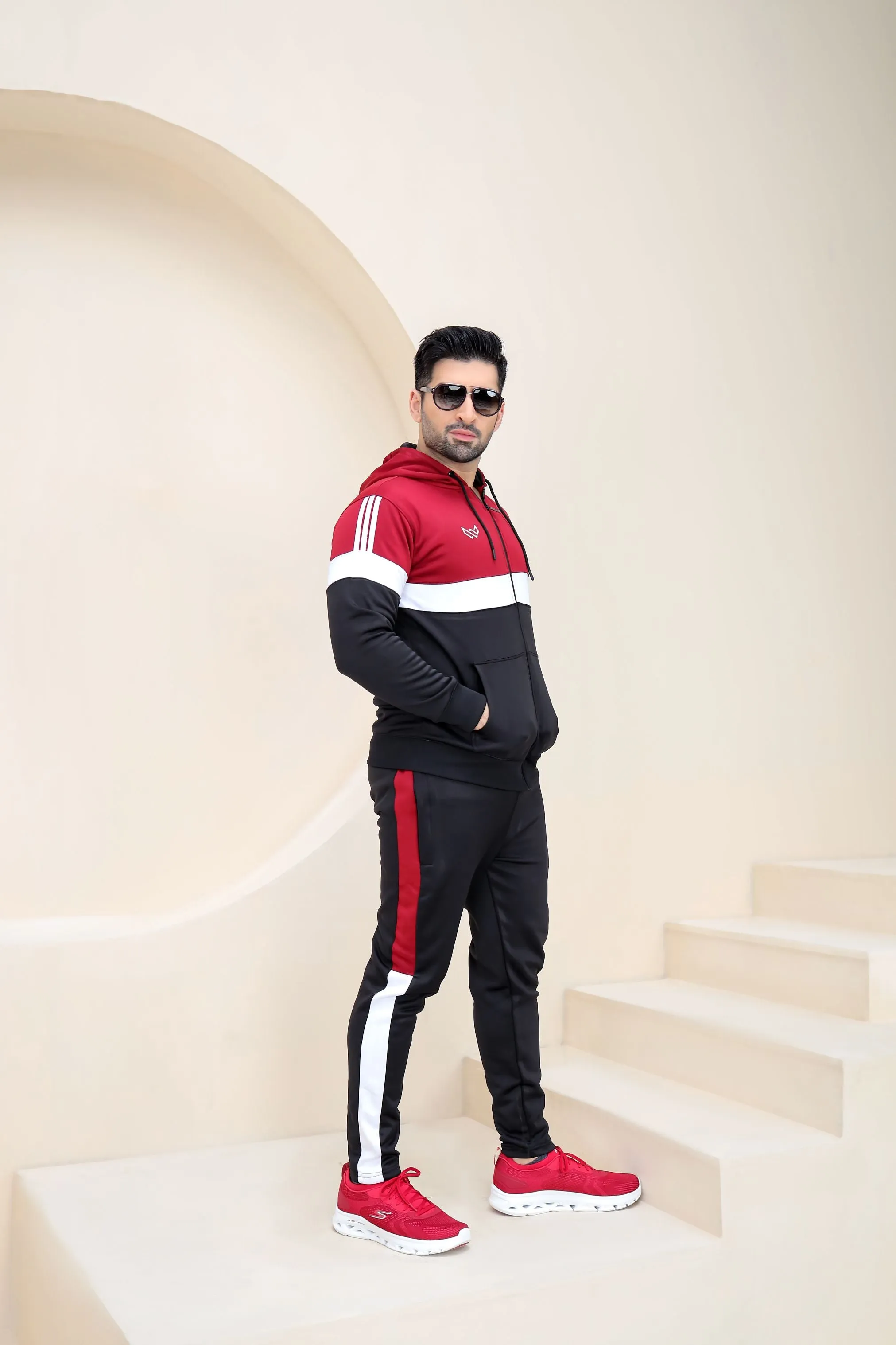 Dynamic Fusion Winter - Red/Black (Tracksuit)