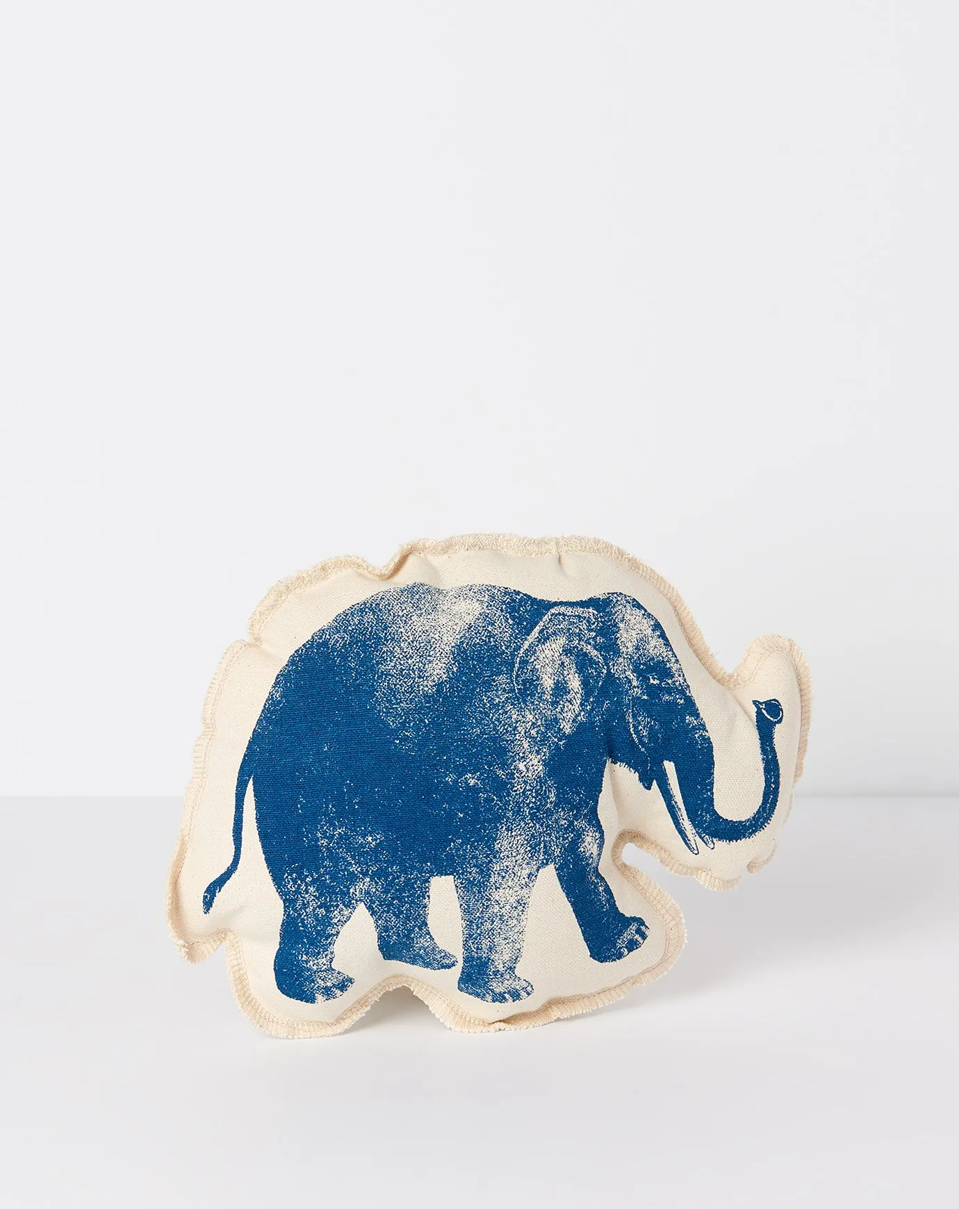 Elephant Cushion in Navy