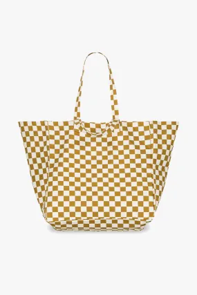 Elisa Caramel Checkerboard Bag