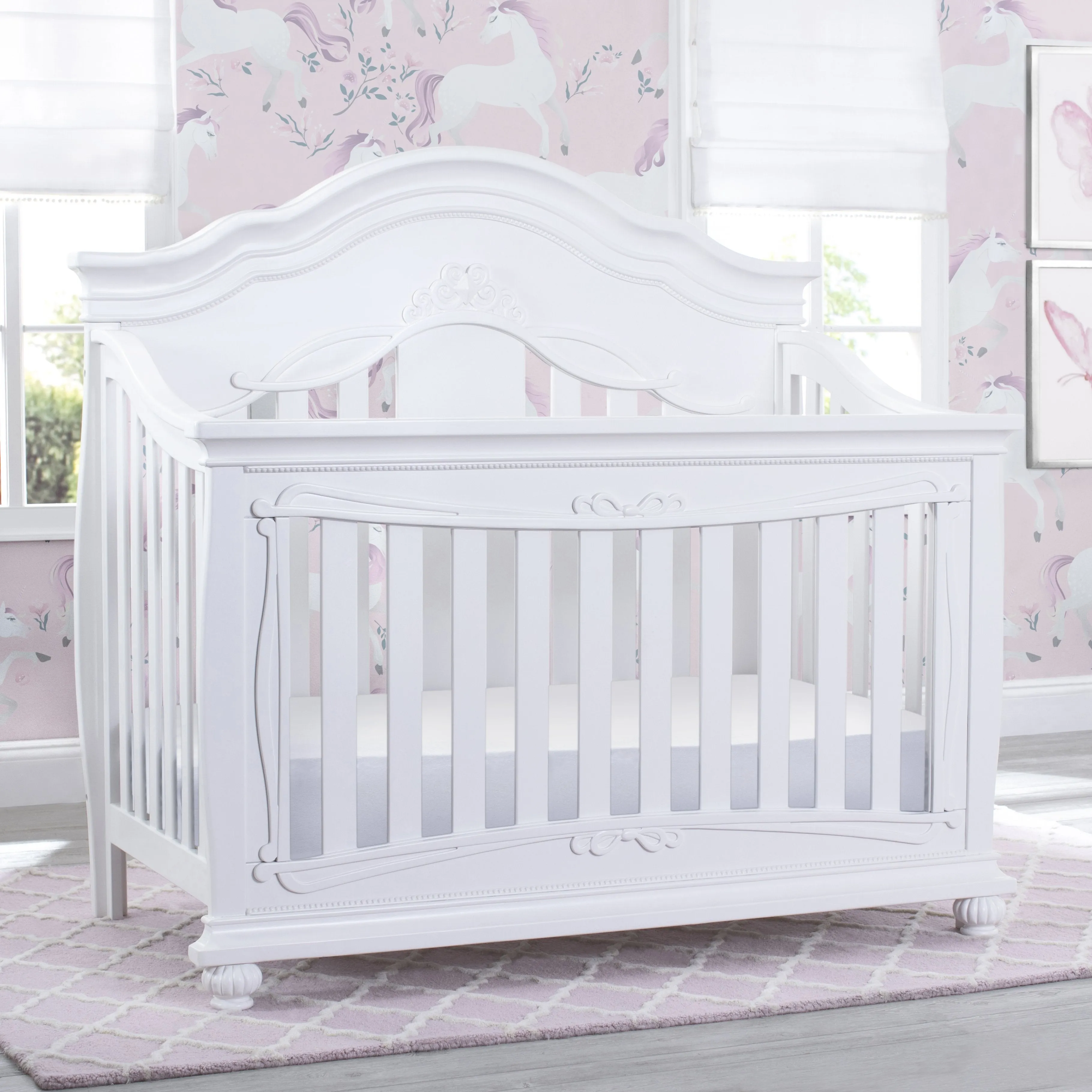 Fairytale 5-in-1 Convertible Crib with Conversion Rails