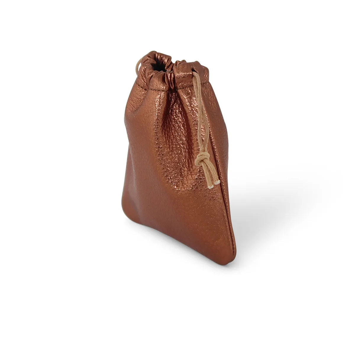 Flat Drawstring Pouch | Bronze