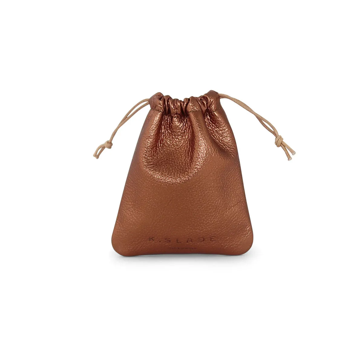 Flat Drawstring Pouch | Bronze